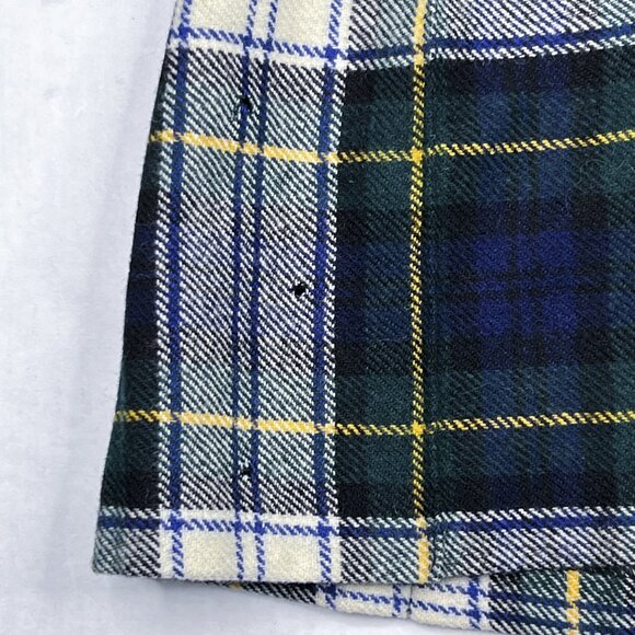 Vintage Westaway & Westaway Plaid 100% Wool Pleated Plaid Midi Skirt Size UK 12 - Picture 6 of 9
